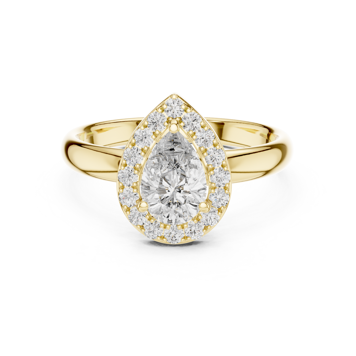 Classic Halo Lab-Grown Diamond Ring