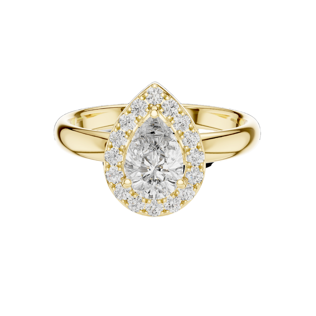Classic Halo Lab-Grown Diamond Ring