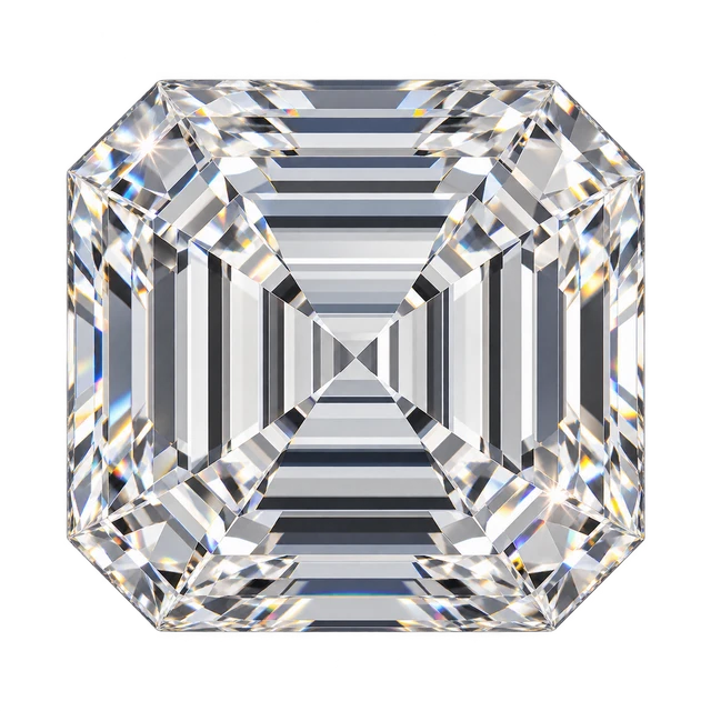square emerald cut loose diamond