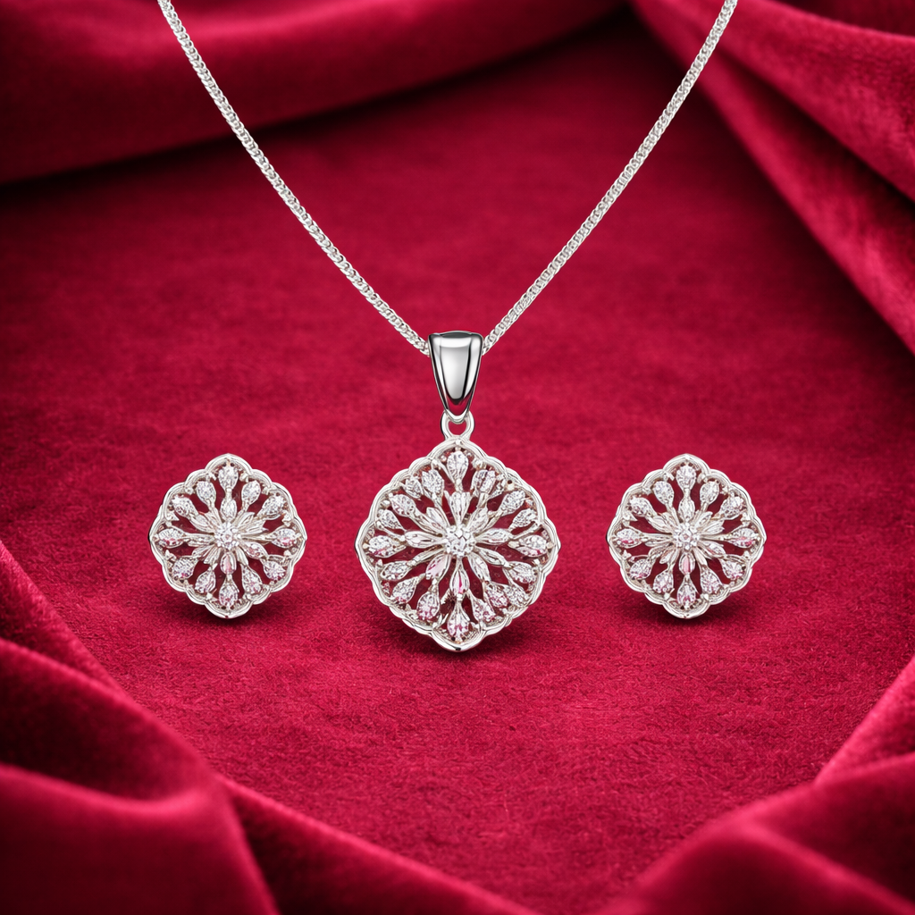 Silver Pendant set