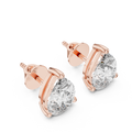 Pear Solitaire Lab-Grown Diamond Stud Earrings