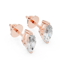 Marquise Solitaire Lab-Grown Diamond Stud Earrings