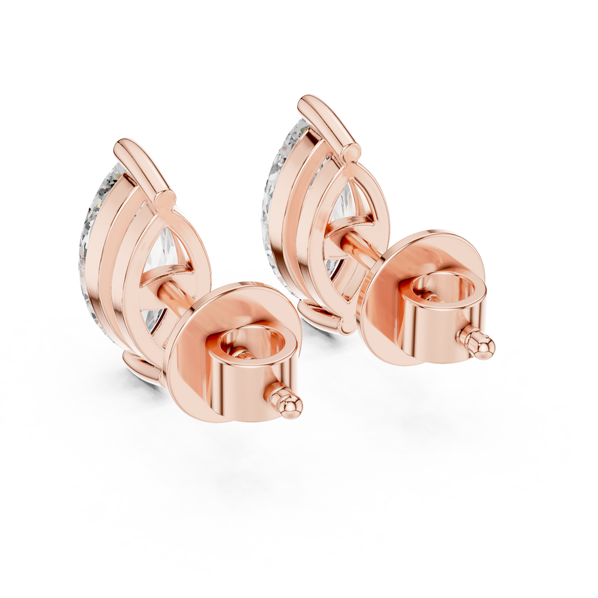 Marquise Solitaire Lab-Grown Diamond Stud Earrings