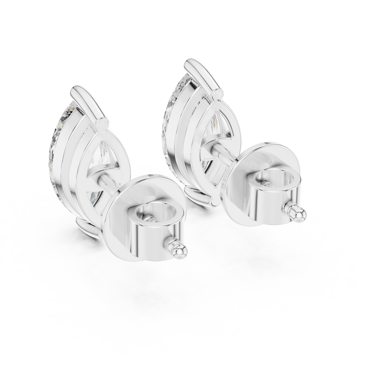 Marquise Solitaire Lab-Grown Diamond Stud Earrings