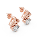 Sculpted Kite Lab-Grown Diamond Stud Earrings