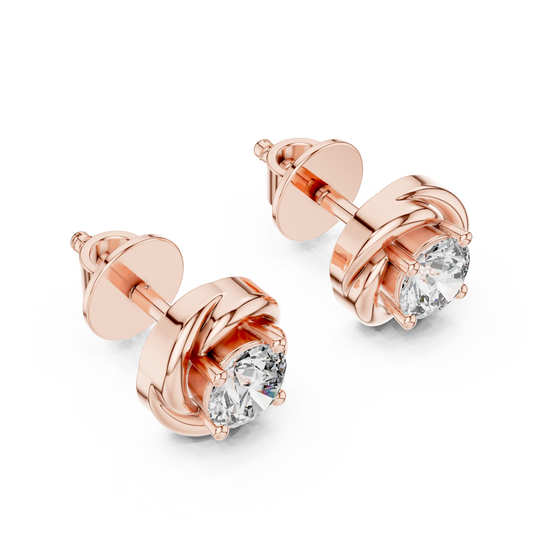 Twisted Rope Stud Earrings