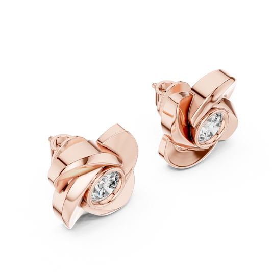 Pinwheel Lab-Grown Diamond Stud Earrings