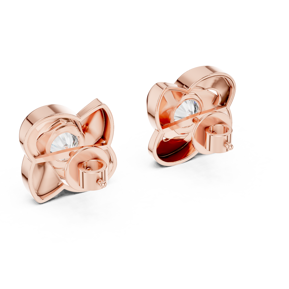 Pinwheel Lab-Grown Diamond Stud Earrings