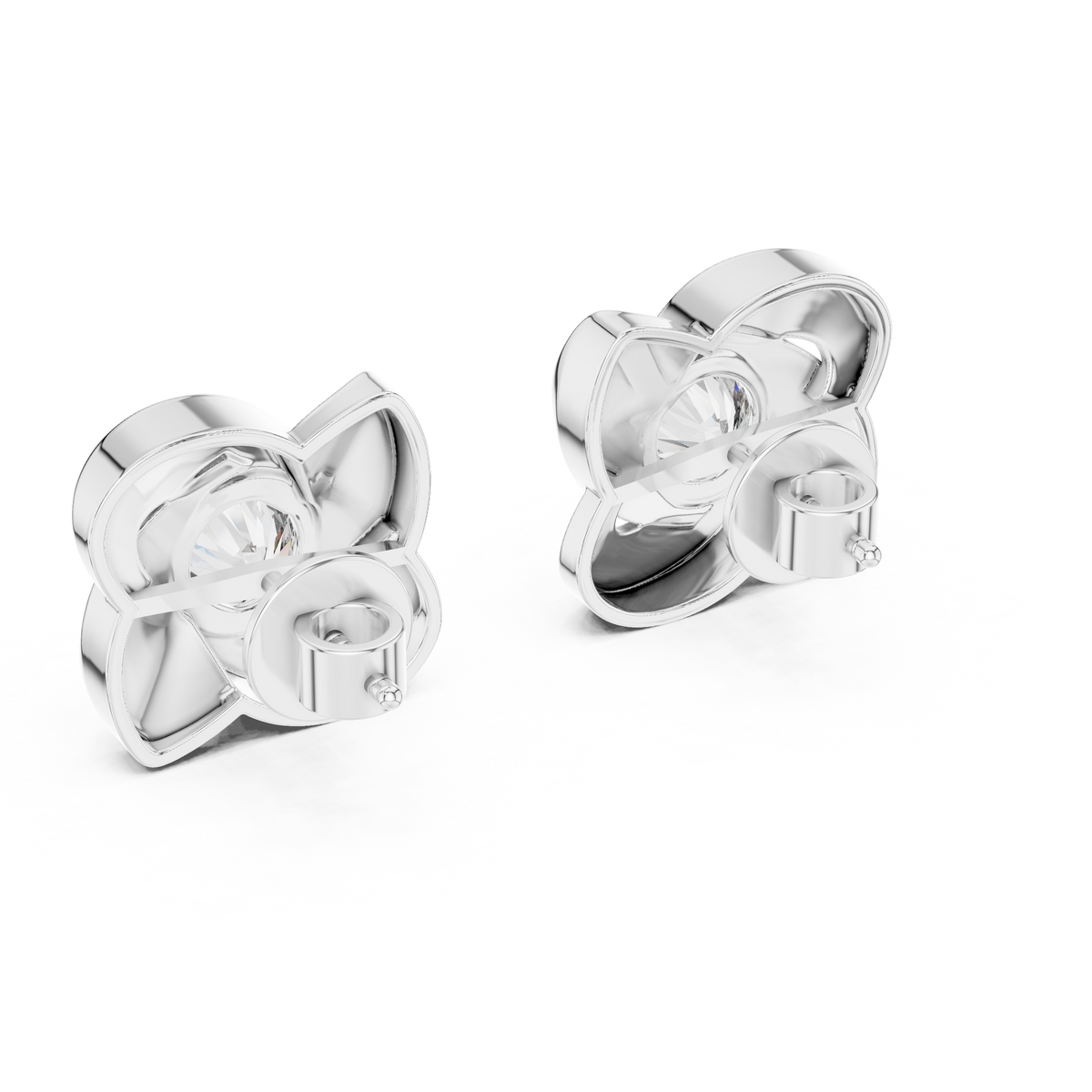 Pinwheel Lab-Grown Diamond Stud Earrings