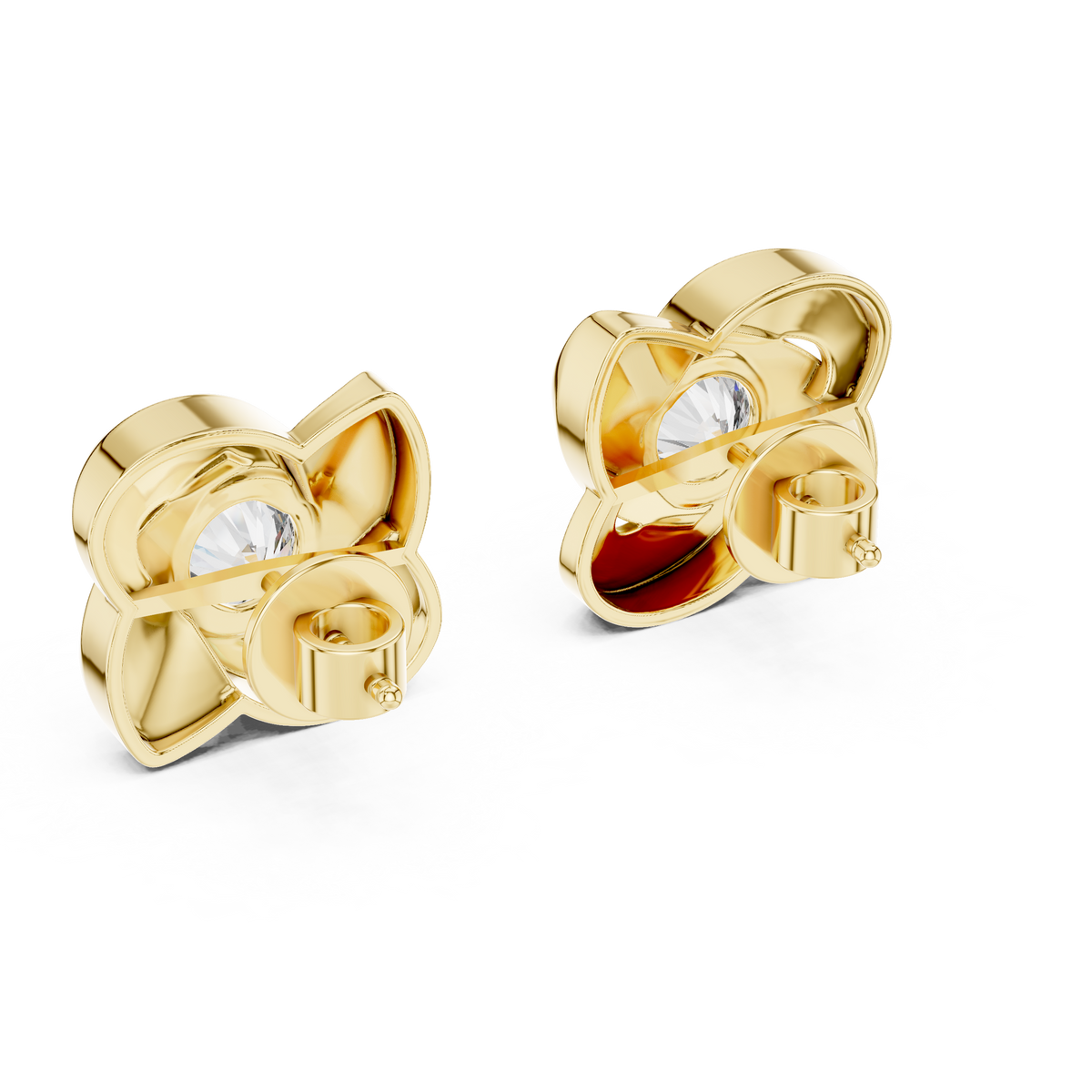 Pinwheel Lab-Grown Diamond Stud Earrings