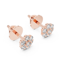 Floral Cluster Lab-Grown Diamond Stud Earrings