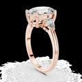 Lab-Grown Diamond Ring LR-0054 in rose metal