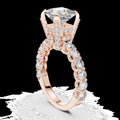 Lab-Grown Diamond Ring LR-0057 in rose metal