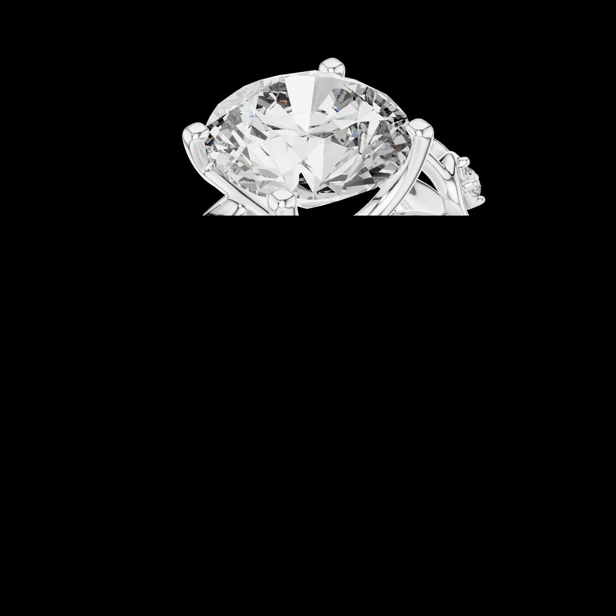 Lab-Grown Diamond Ring LR-0090 in rose metal