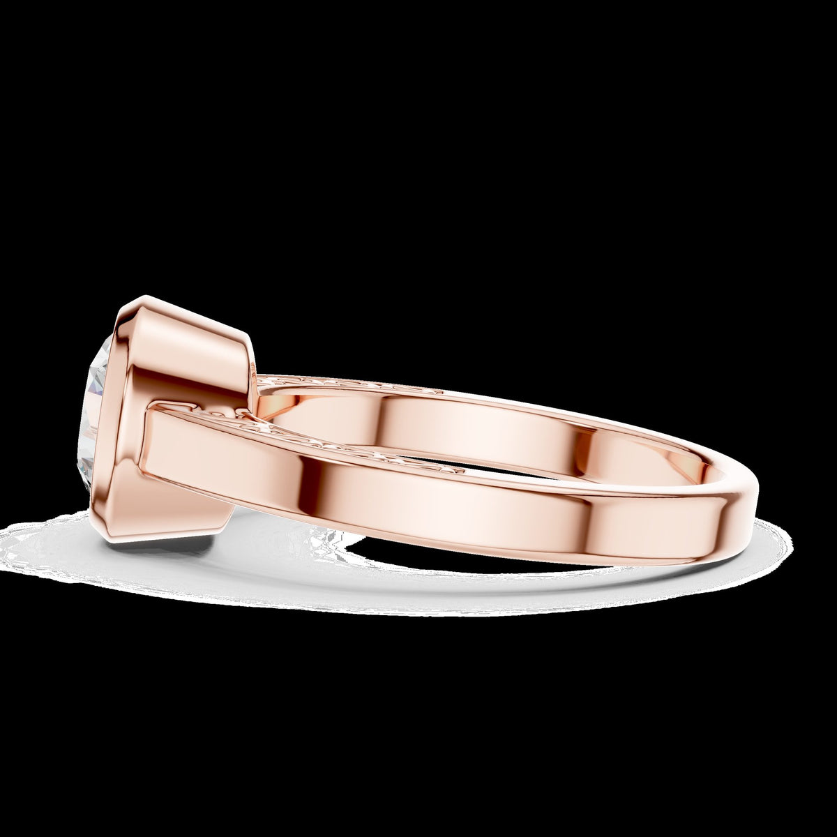Lab-Grown Diamond Ring LR-0111 in yellow metal