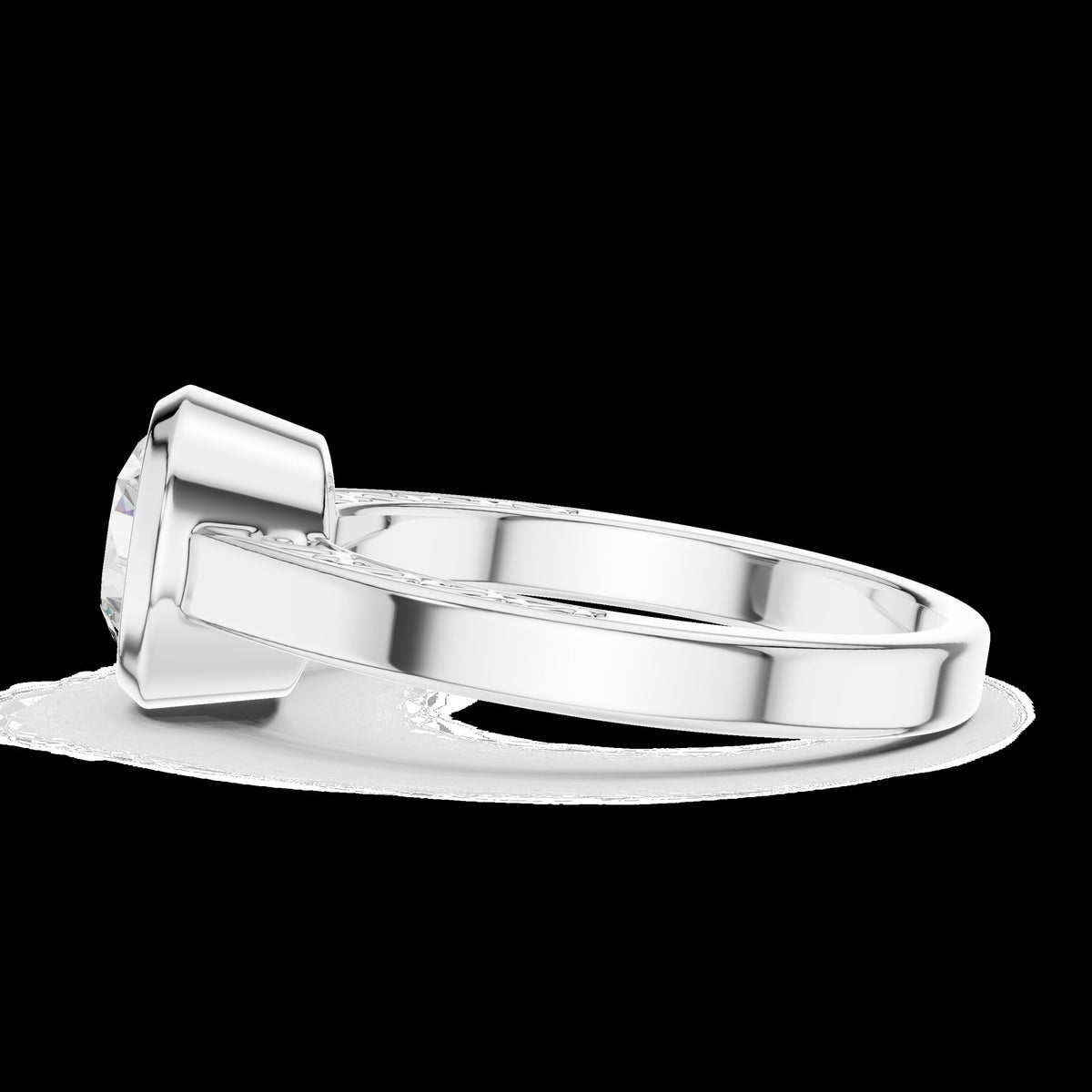 Lab-Grown Diamond Ring LR-0111 in rose metal