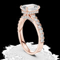 Lab-Grown Diamond Ring LR-0172 in rose metal
