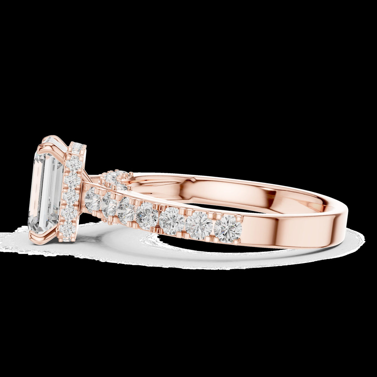 Lab-Grown Diamond Ring LR-0172 in yellow metal