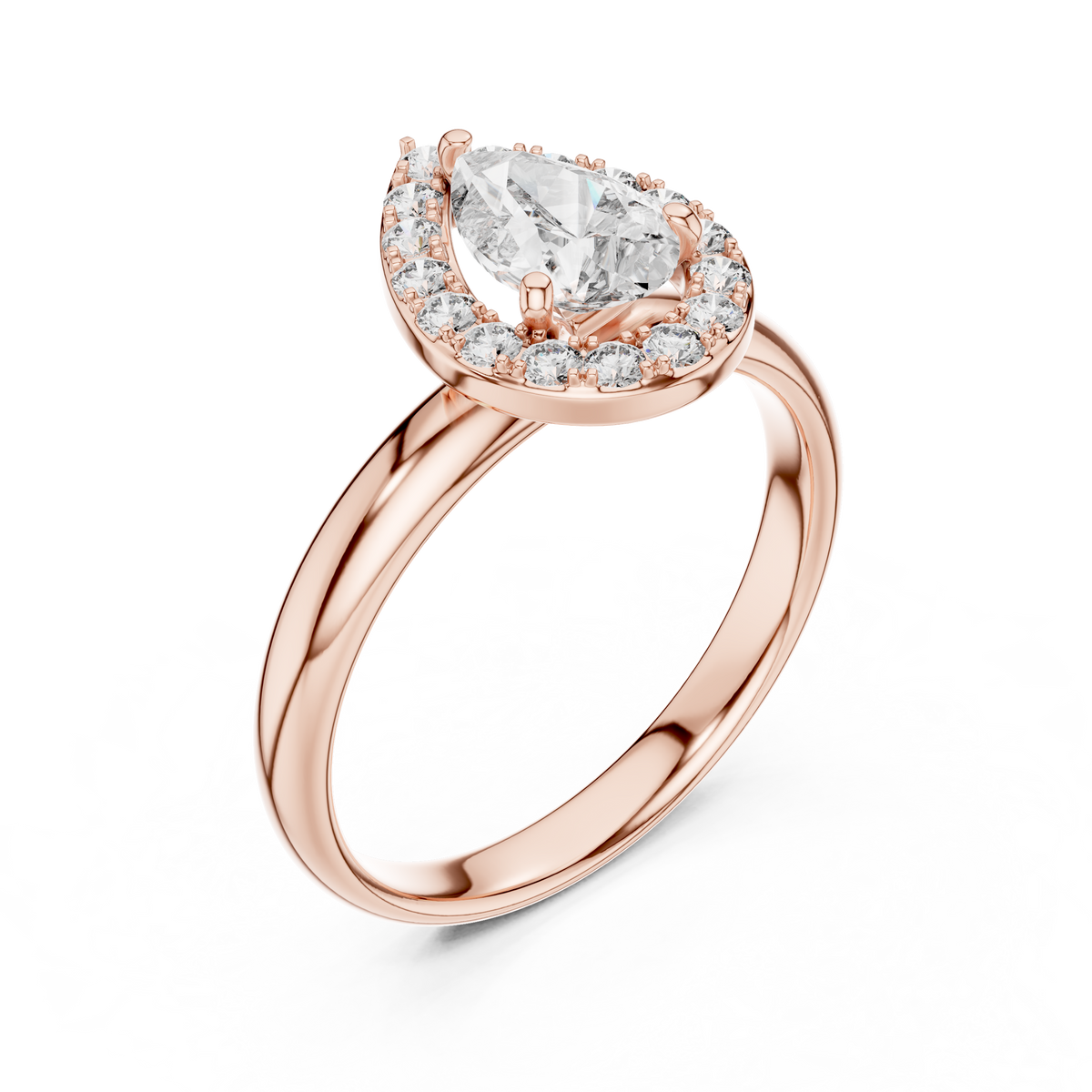 Classic Halo Lab-Grown Diamond Ring