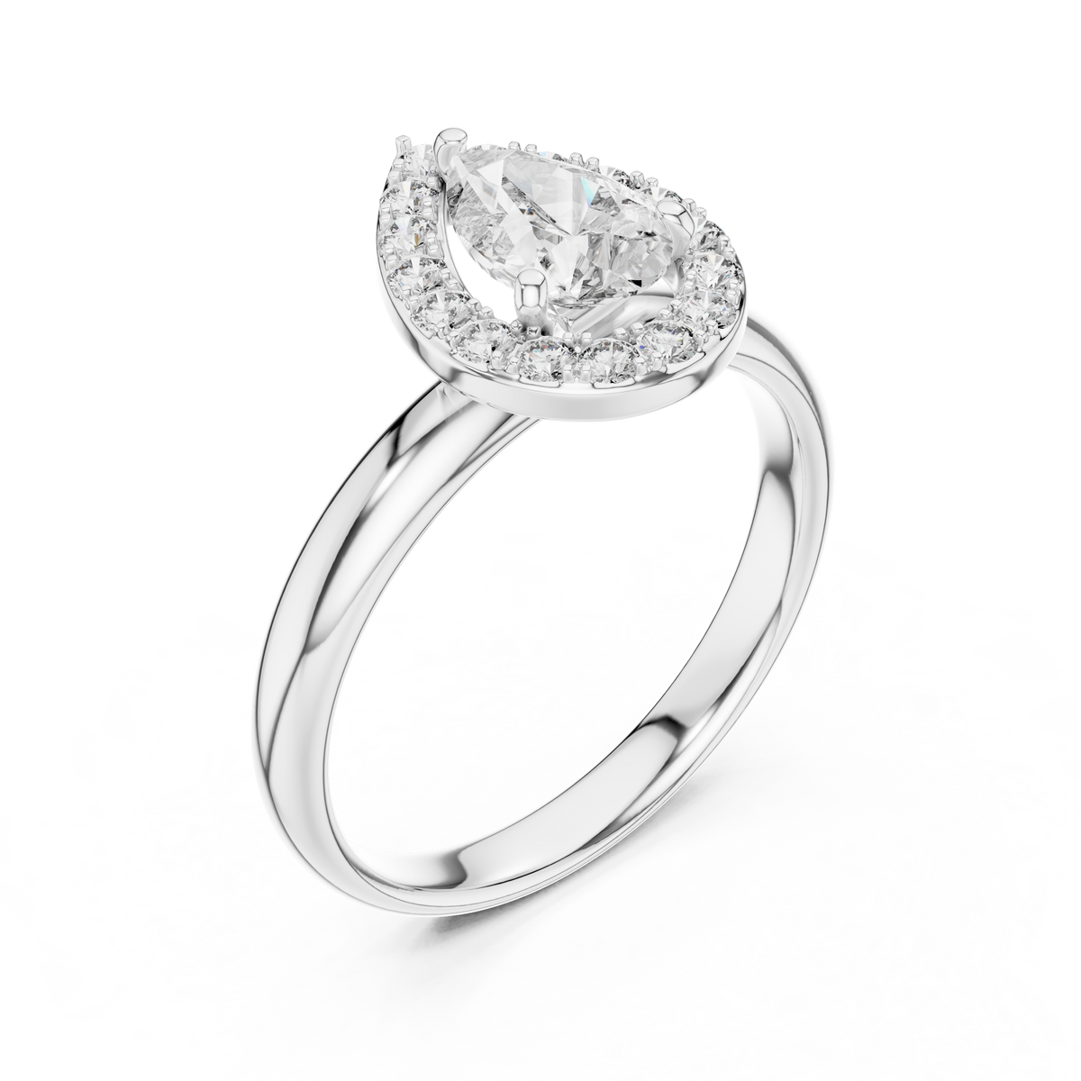 Classic Halo Lab-Grown Diamond Ring