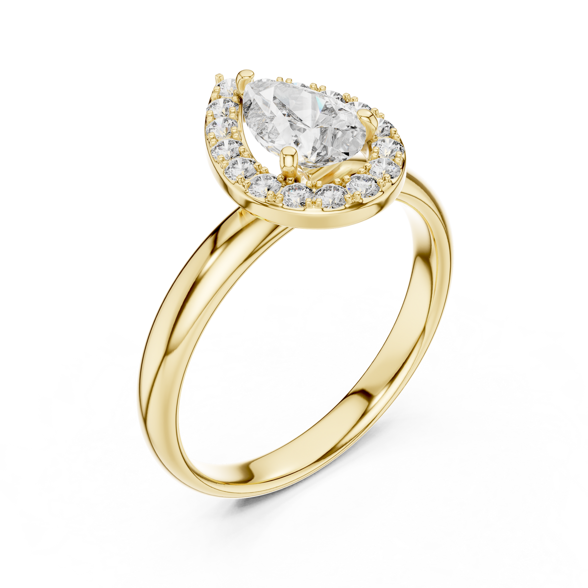 Classic Halo Lab-Grown Diamond Ring