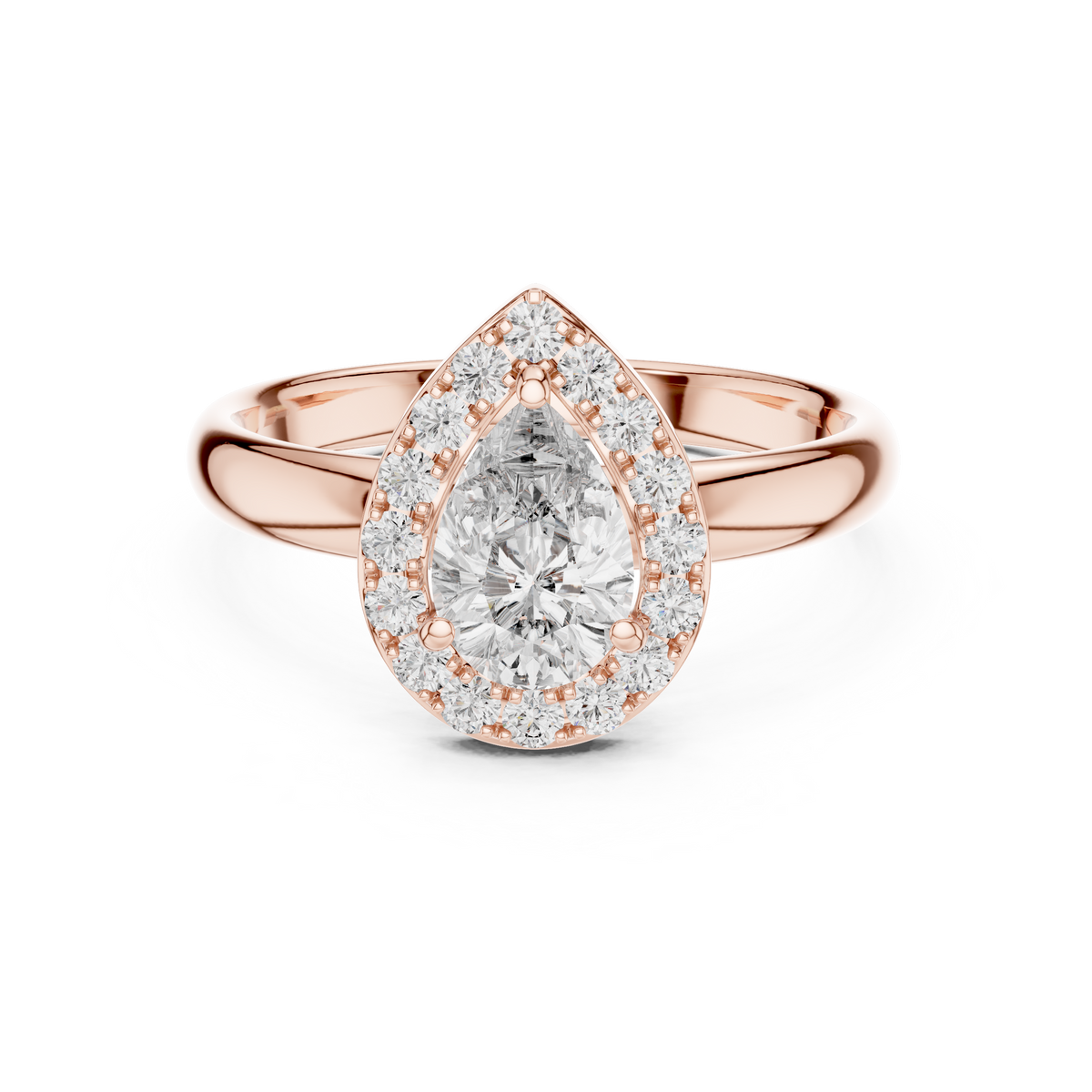 Classic Halo Lab-Grown Diamond Ring