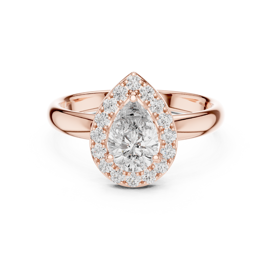 Classic Halo Lab-Grown Diamond Ring