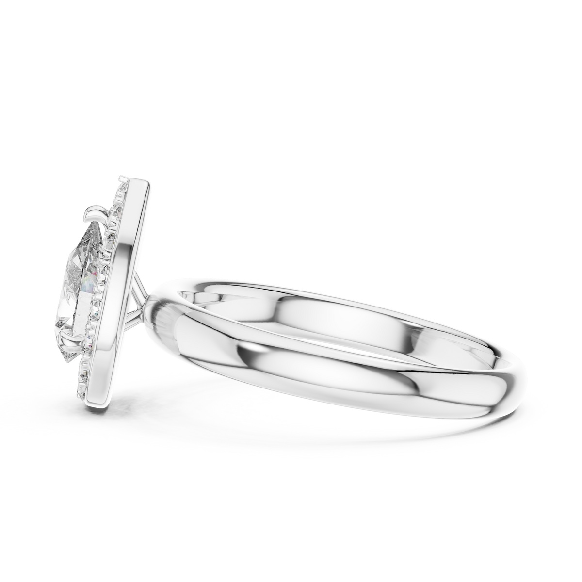 Classic Halo Lab-Grown Diamond Ring