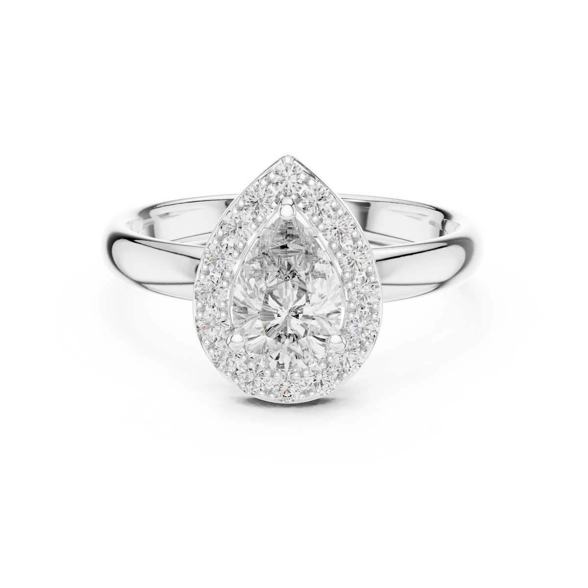 Classic Halo Lab-Grown Diamond Ring