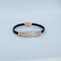 Rose Gold Bar Cord Bracelet