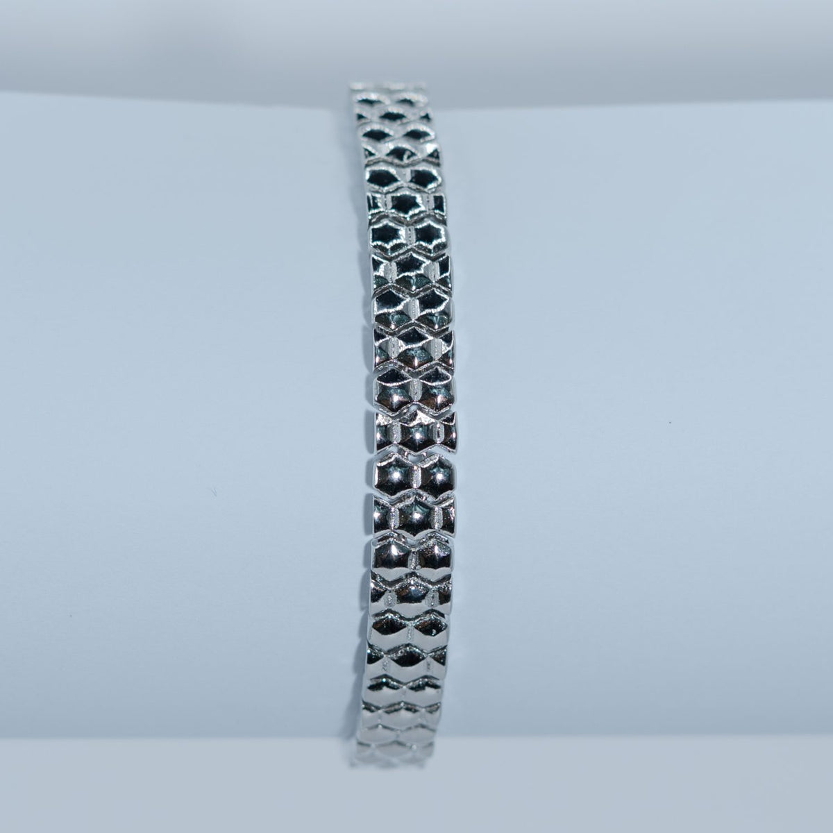 Silver Pave Cuff Bracelet