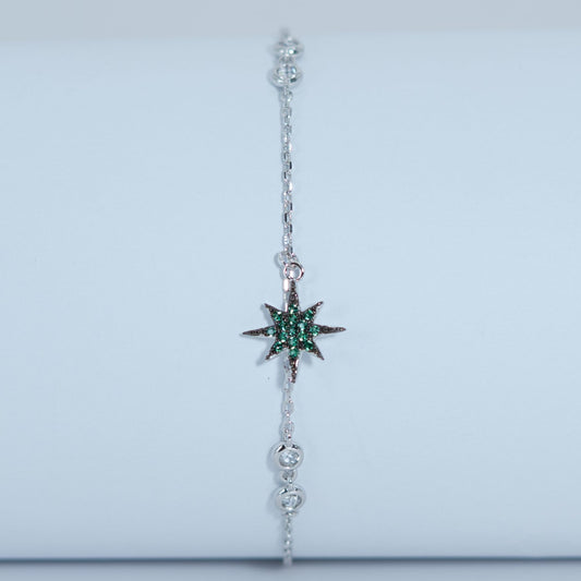 Silver Star Charm Bracelet