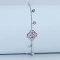 Silver Clover Charm Bracelet