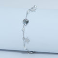 Silver Heart Charm Bracelet