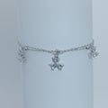 Silver Starburst Charm Bracelet