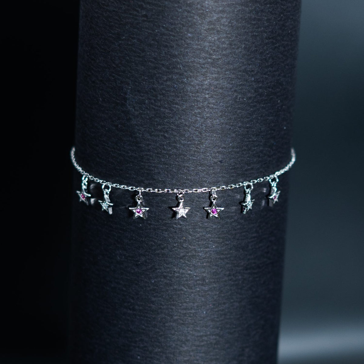 Silver Rainbow Star Bracelet