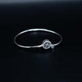 Silver Pave Bolo Bracelet