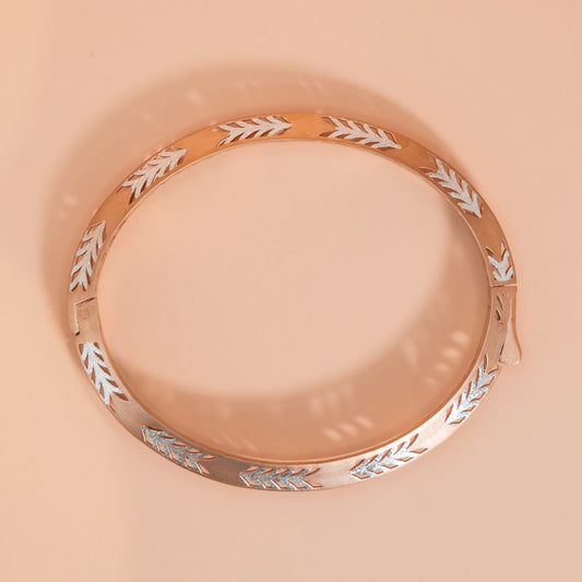 Rose Gold Wheat Bangle