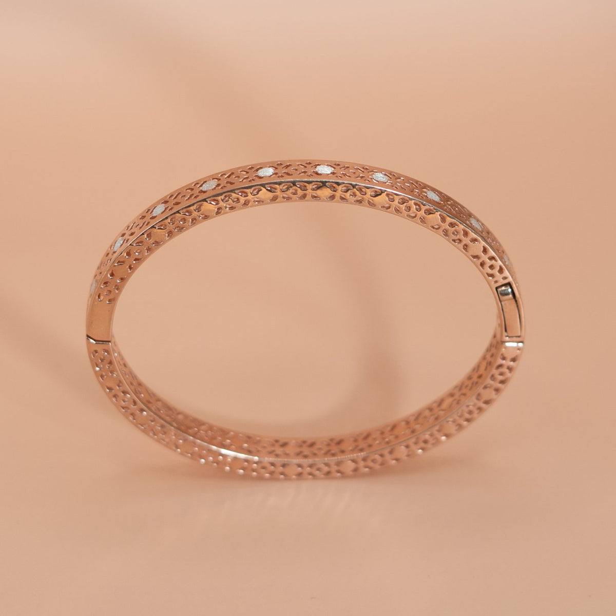 Rose Gold Pave Bangle