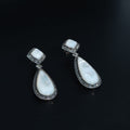 Silver Mother-of-Pearl Drop Earrings