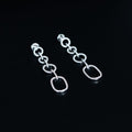 Silver Chain Link Drop Earrings