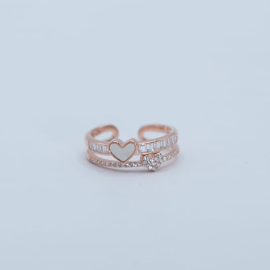 Rose Gold Twin Band Ring