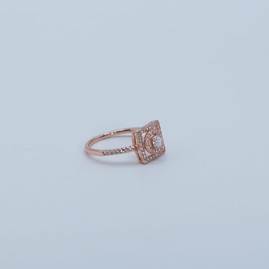 Rose Gold Heart Band Ring