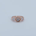 Rose Gold Halo Cluster Ring