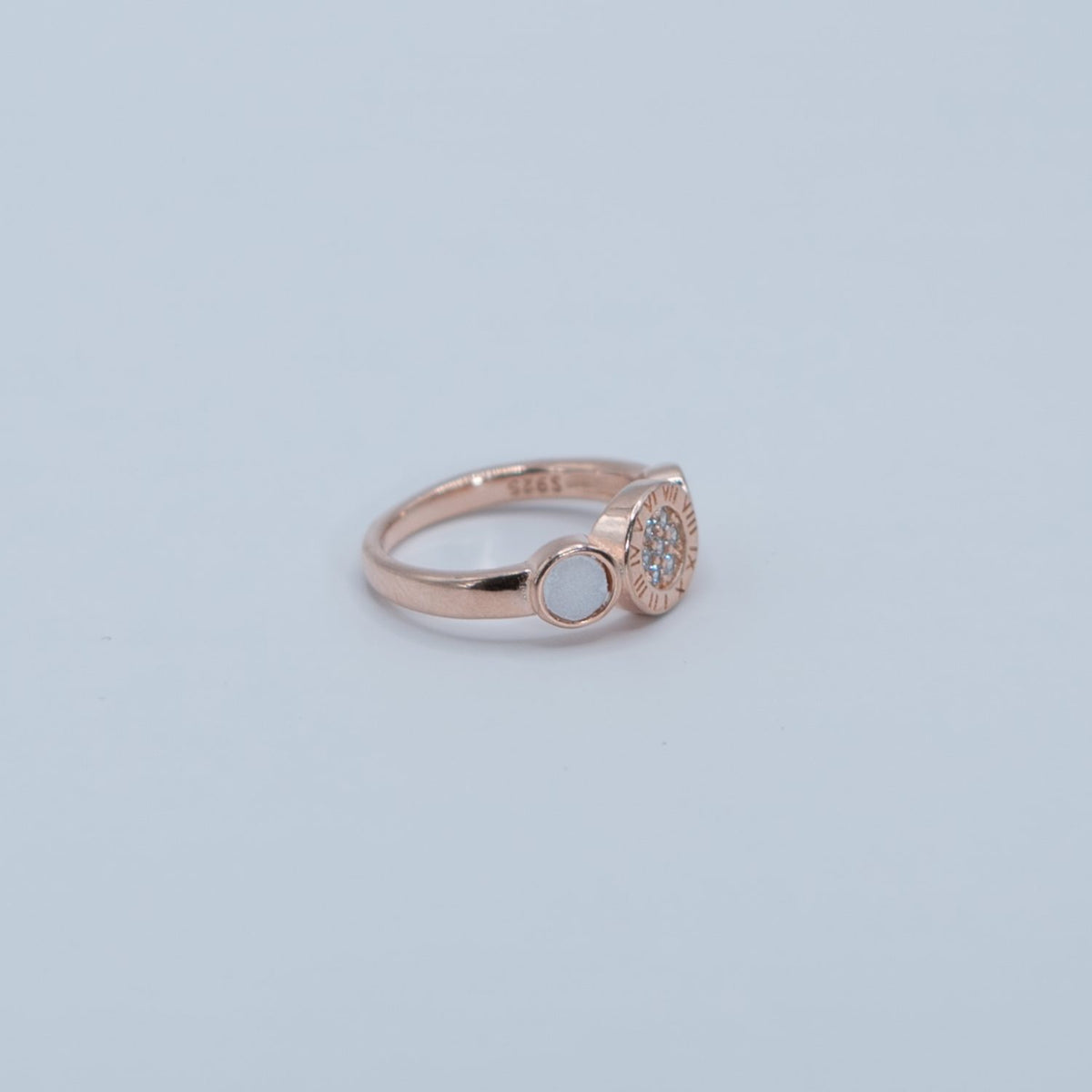 Rose Gold Halo Cluster Ring