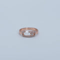 Rose Gold Cluster Band Ring