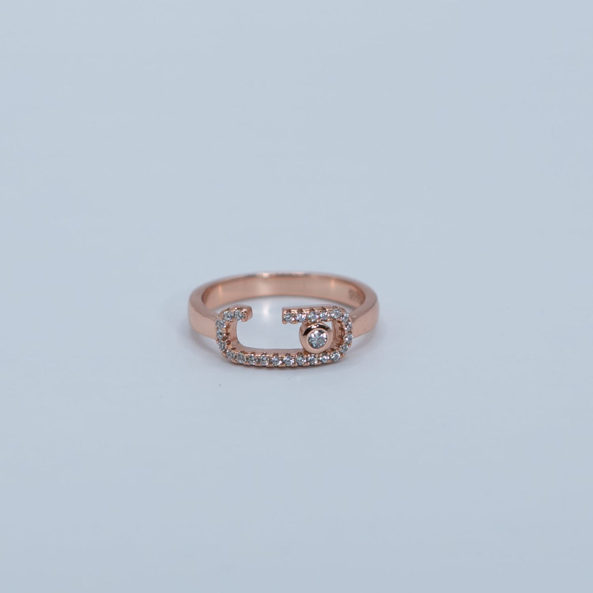 Rose Gold Cluster Band Ring