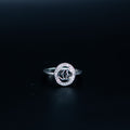 Silver Round Medallion Ring