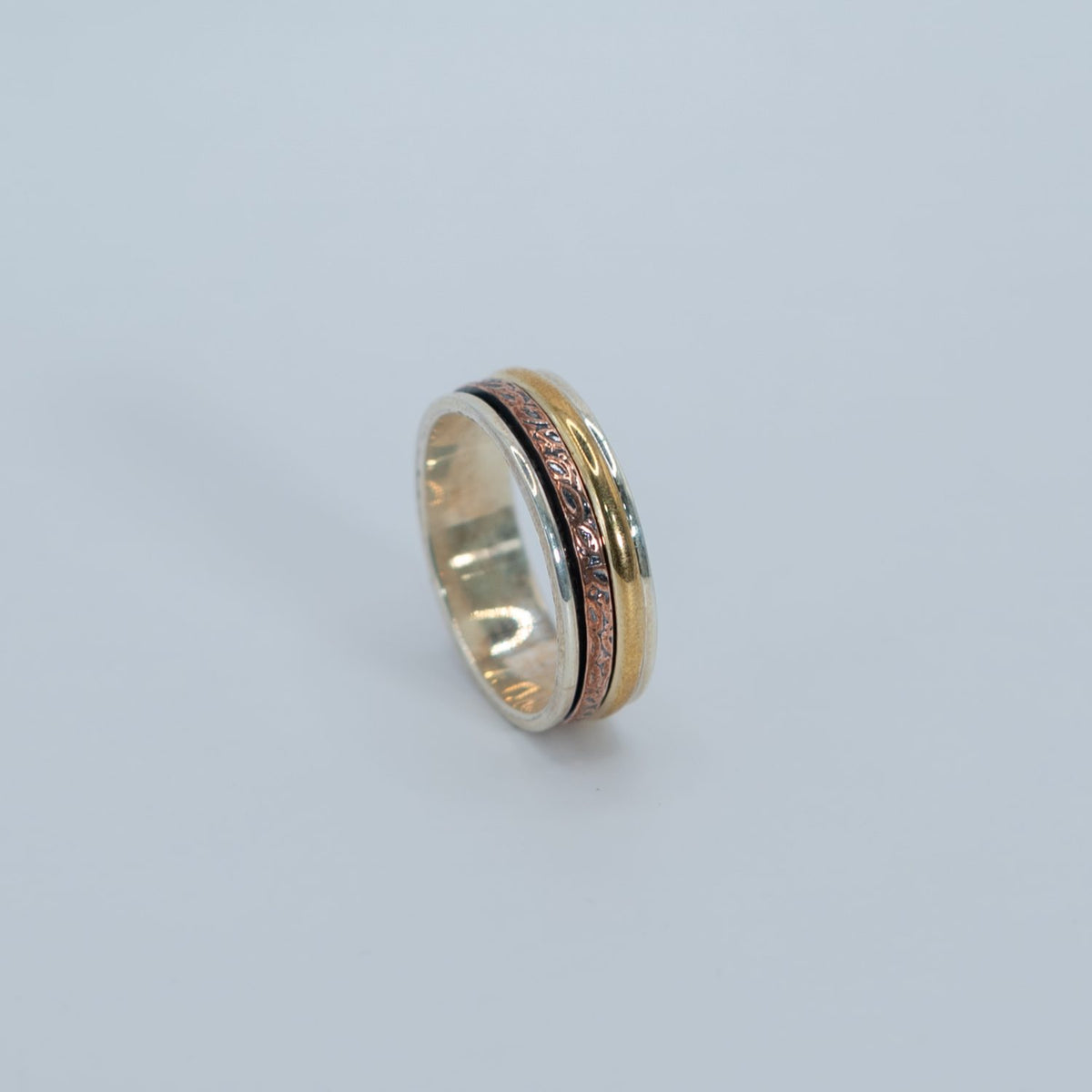 Two-Tone Spinner Band Ring