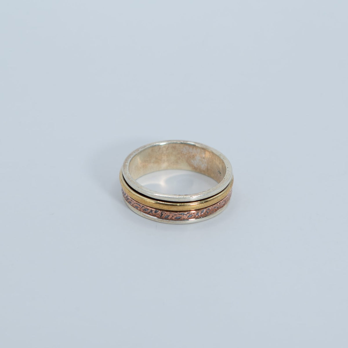 Two-Tone Spinner Band Ring